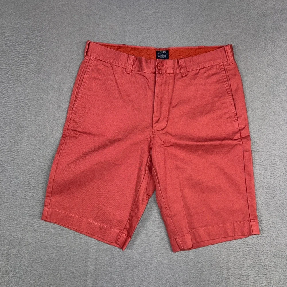 J.Crew Shorts Mens 32 Red Rivington Chino 100% Cotton Twill Preppy NWT New